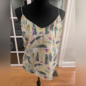 Floral Print Silky Tank